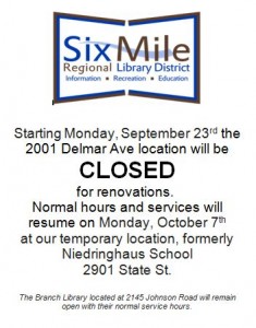 Closed begining Sept 23
