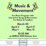 Music & Movement Mar, Apr, May